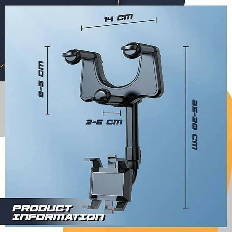 Car Rearview Mirror Swivel Navigation Bracket - IK LifeStyle