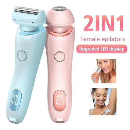 2 In 1 Hair Removal Epilator USB Rechargeable Trimmer - IK LifeStyle