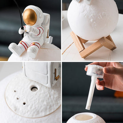 Astronaut Figurines Home Decoration Miniature Night Light Humidifier - IK LifeStyle
