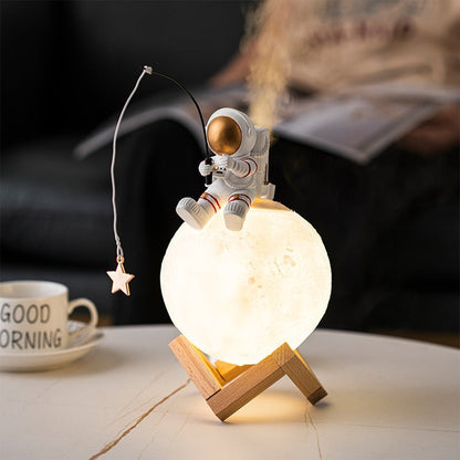 Astronaut Figurines Home Decoration Miniature Night Light Humidifier - IK LifeStyle