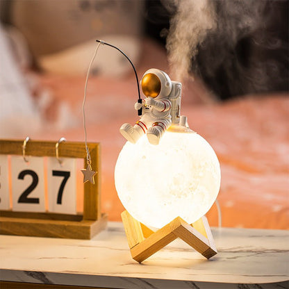 Astronaut Figurines Home Decoration Miniature Night Light Humidifier - IK LifeStyle