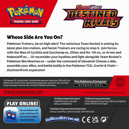 Pokémon TCG: Scarlet & Violet—Destined Rivals Booster Display Box – 36 Packs - IK LifeStyle