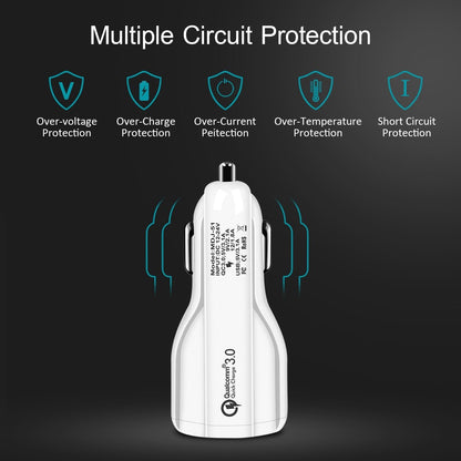 Quick Charge 3.0 Car Charger For Mobile Phone - IK LifeStyle