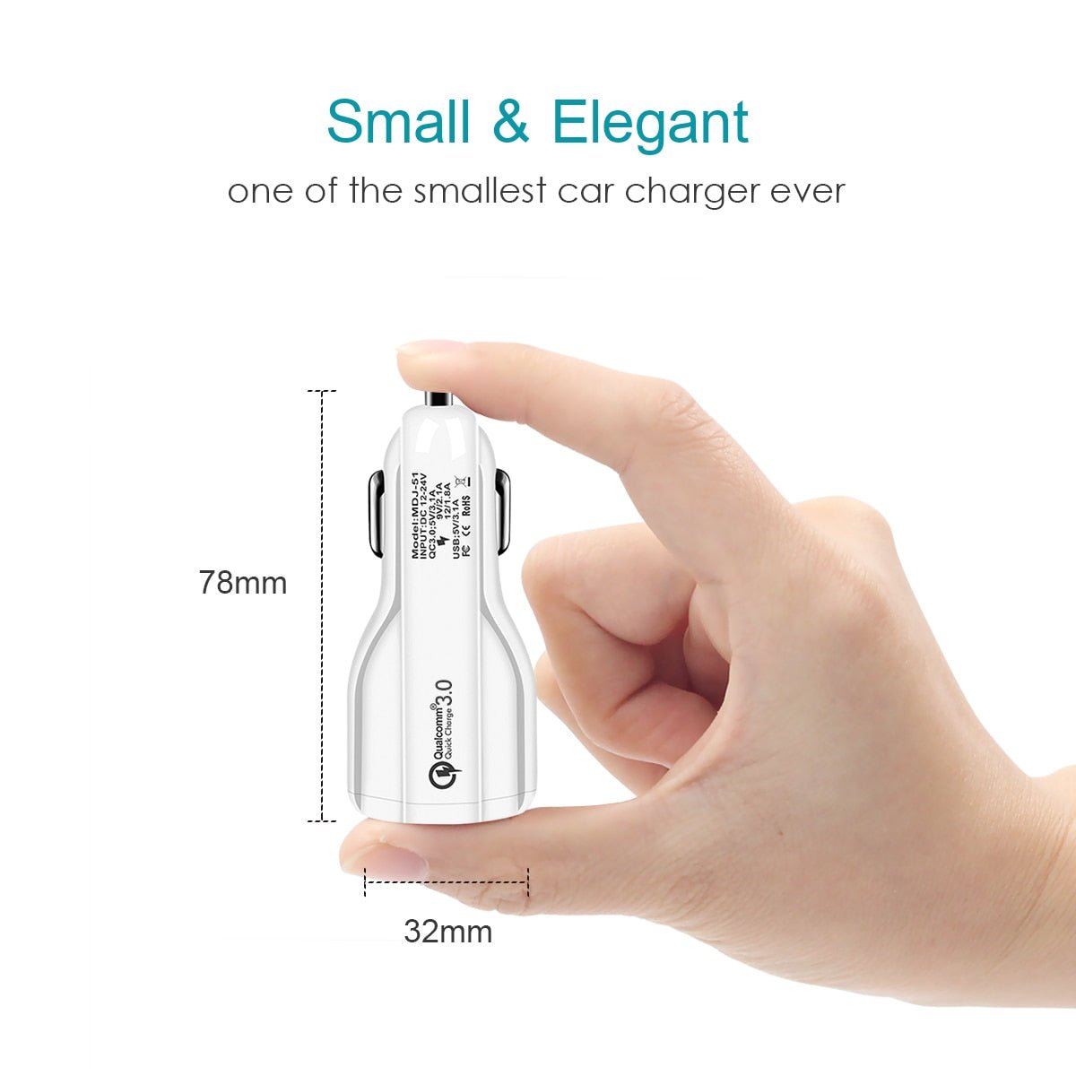 Quick Charge 3.0 Car Charger For Mobile Phone - IK LifeStyle